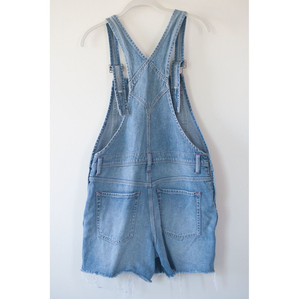 Free People We The Free Relaxed Boyfriend Overalls - Picture 2 of 7